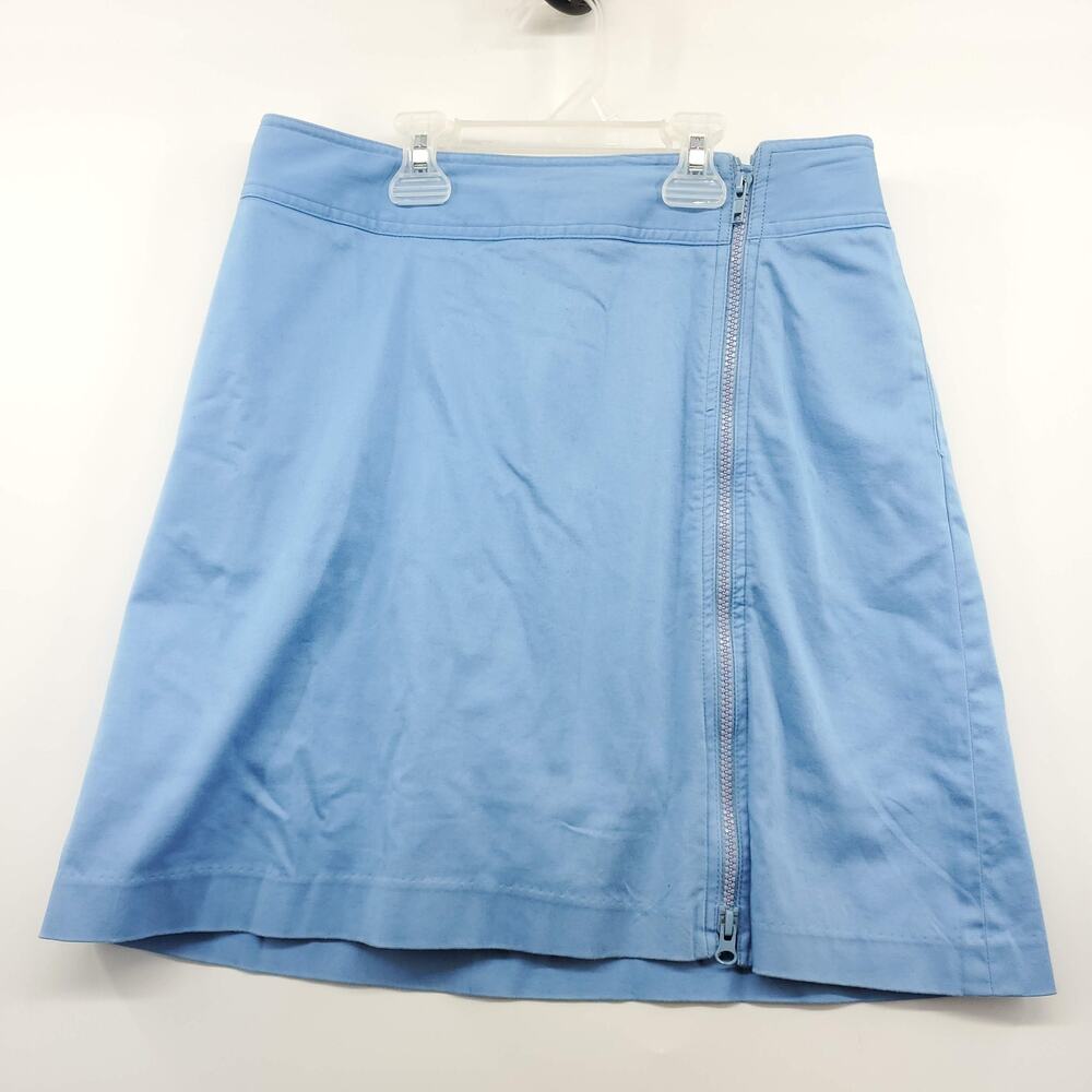 Sport Haley Pale Blue Front Zip Golf Skort Cotton Size 8